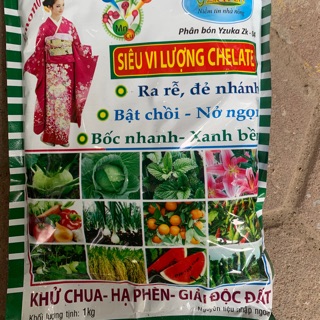 Siêu vi lượng chelate: ra rễ, bật chồi, khử chua, giải độc đất, hạ phèn