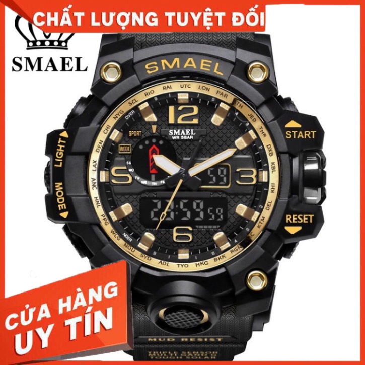 Đồng Hồ Điện Tử Thể Thao Nam Chính Hãng SMAEL JAPAN Cao Cấp Giá Rẻ - Phong CáchThời Trang Quân Đội Đẹp Chất - Hàng nhập