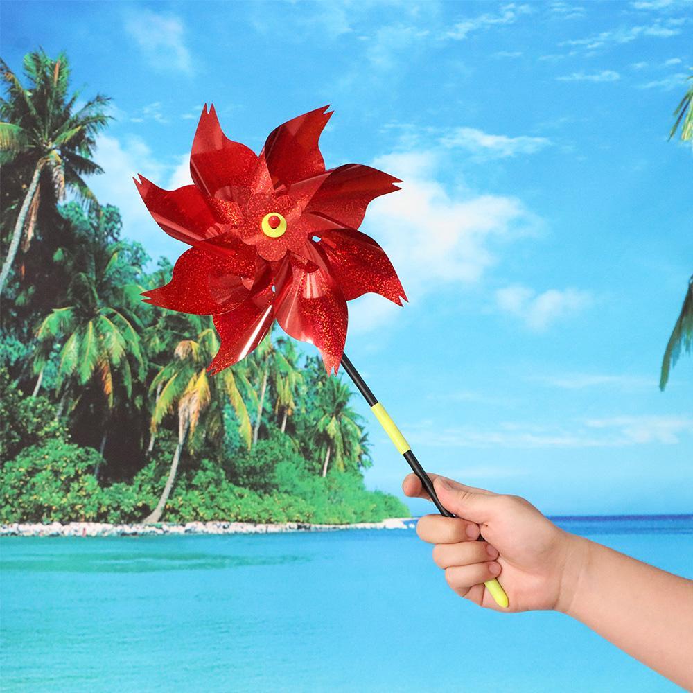 Miếng Dán Phản Quang Hình Bánh Đà Trang Trí Sân Vườn DIY|Chong Chóng Xoay Trong Vườn