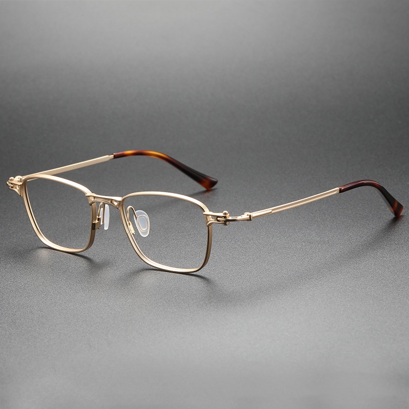 Ta.vat Mắt Kính Gọng Titan Nguyên Chất Hình Chữ Nhật Phong Cách Retro Cho Nam RLT5890