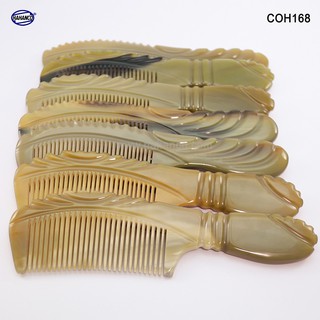 Lược sừng xuất Nhật - COH168 (Size: XXL - 23cm) Dáng lược cổ điển to nhất - Mẫu cao cấp cực sang - Horn Comb of HAHANCO