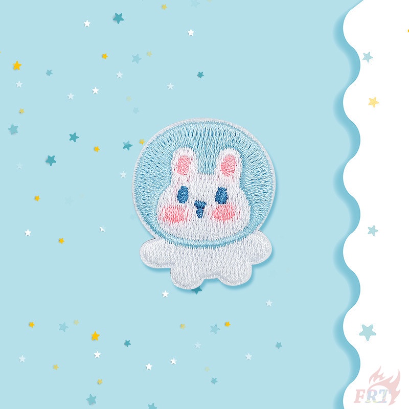 ✿ Miếng Dán Hình Hành Tinh Thỏ/Chuột Hamster/Mèo Shih Tzu/Mèo Tự Dính ✿1 Miếng Dán Ủi Quần Áo Thêu Hình