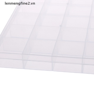 {FCC} 24 Compartments Plastic Box Case Jewelry Bead Storage Container Craft Organizer
 {lenmengfine2}