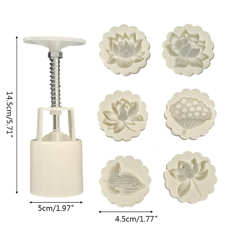 Khuôn Tạo Hình Bánh Trung Thu 50g