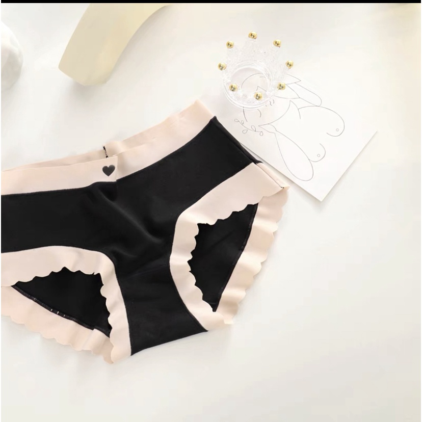 Quần lót nữ cotton modal họa tiết tim  BRABOX QC70