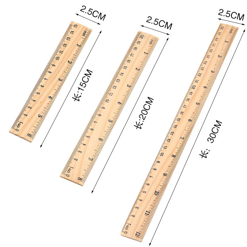Thước Gỗ Thẳng 15cm 20cm 30cm Chất Lượng Cao
