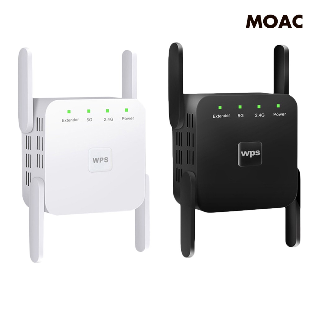 Thiết Bị Khuếch Đại Sóng Wifi 1200mbps 2.4g 5g 4 Ăng Ten