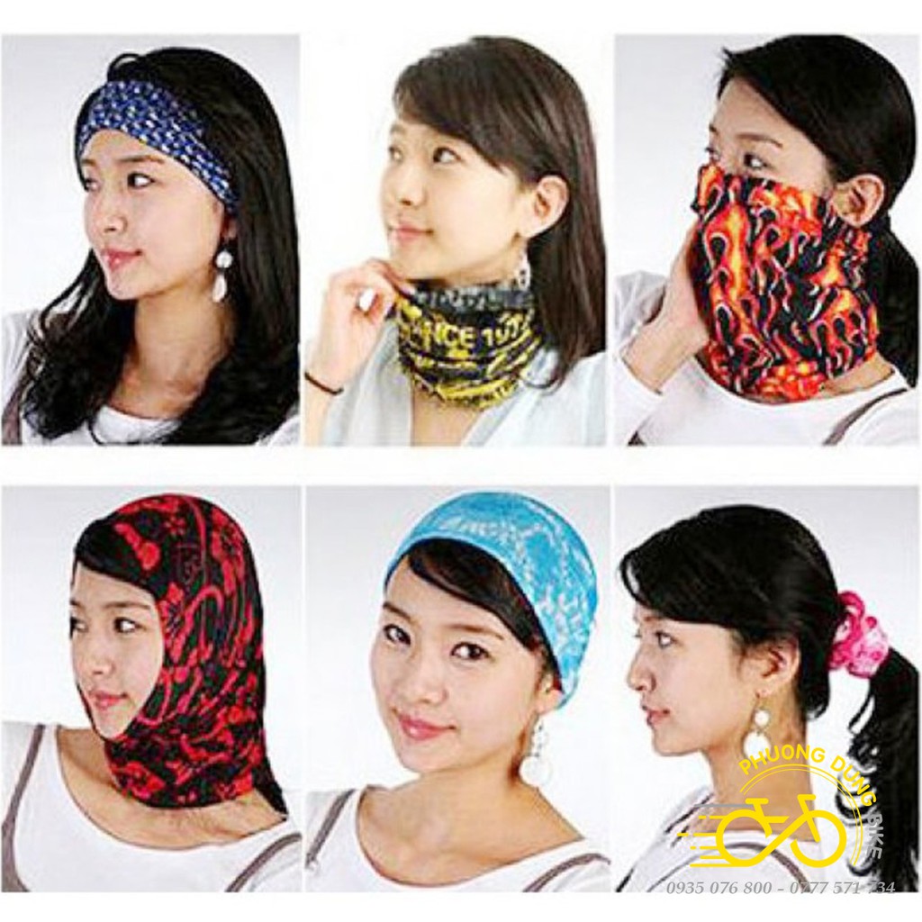 Khăn đa năng đi phượt, đi đường xa, đi xe đạp