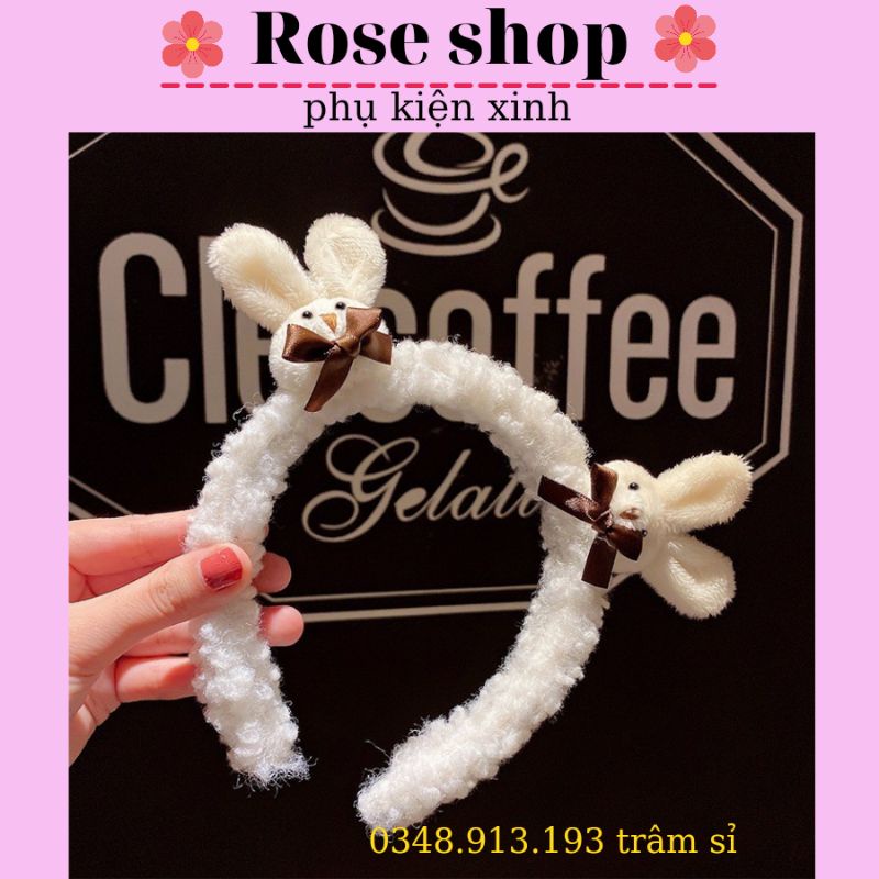 băng đô cài tóc có hình con thỏ cute