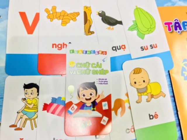 (⭐NEW⭐)Bộ flashcard thẻ học chữ cái, chữ số cho bé