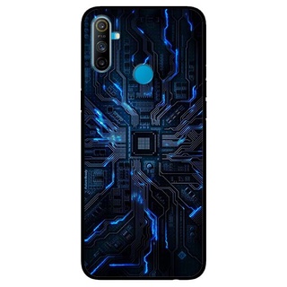 Ốp lưng dành cho realme c3 - c3i mẫu mạch chủ xanh
