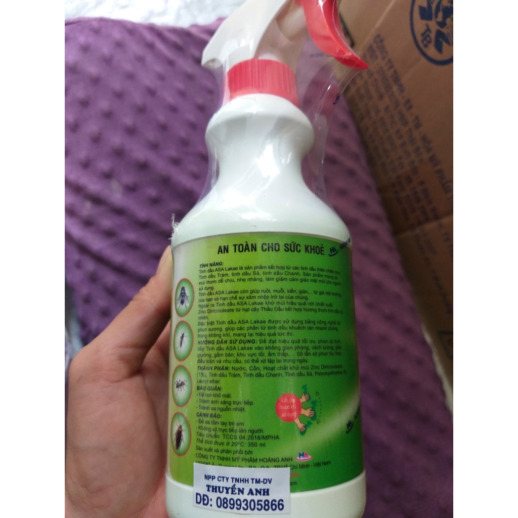 Tinh dầu xua đuổi gián, kiến, côn trùng,.. ASA Lakae 350ml