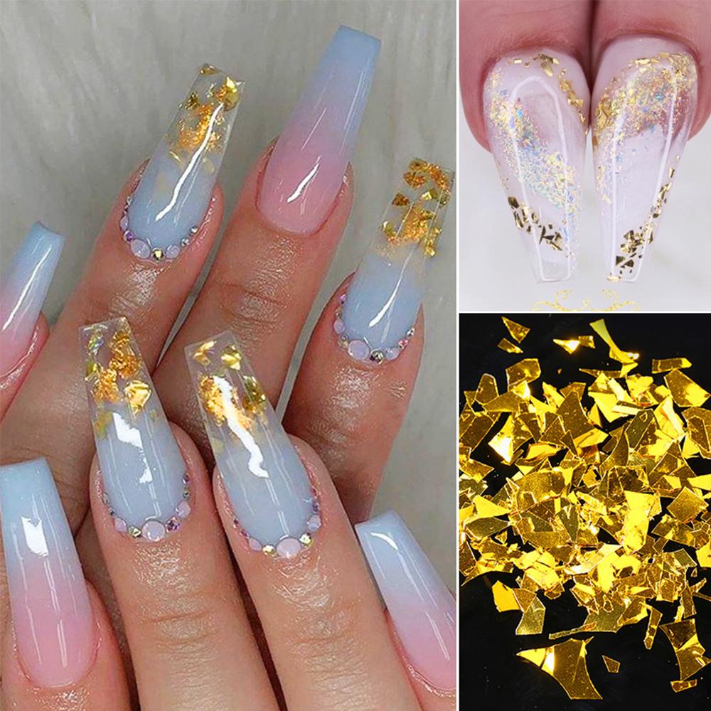 Kim Tuyến Lấp Lánh Đầy Màu Sắc Trang Trí Móng Tay
