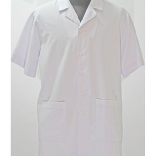 [Giá rẻ mỗi ngày]Áo Blouse Trắng Nam - Nữ Điều Dưỡng Ngắn Tay - Áo Bác Sĩ, Dược Sĩ