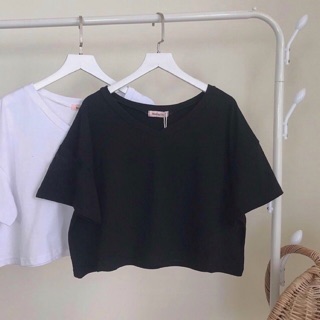 Áo croptop trơn- cổ tim 💓