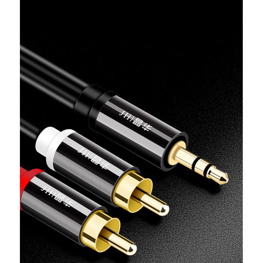 Cáp chuyển AUX 3.5mm ra âm thanh 2RCA cho loa, amply - Jinghua A120