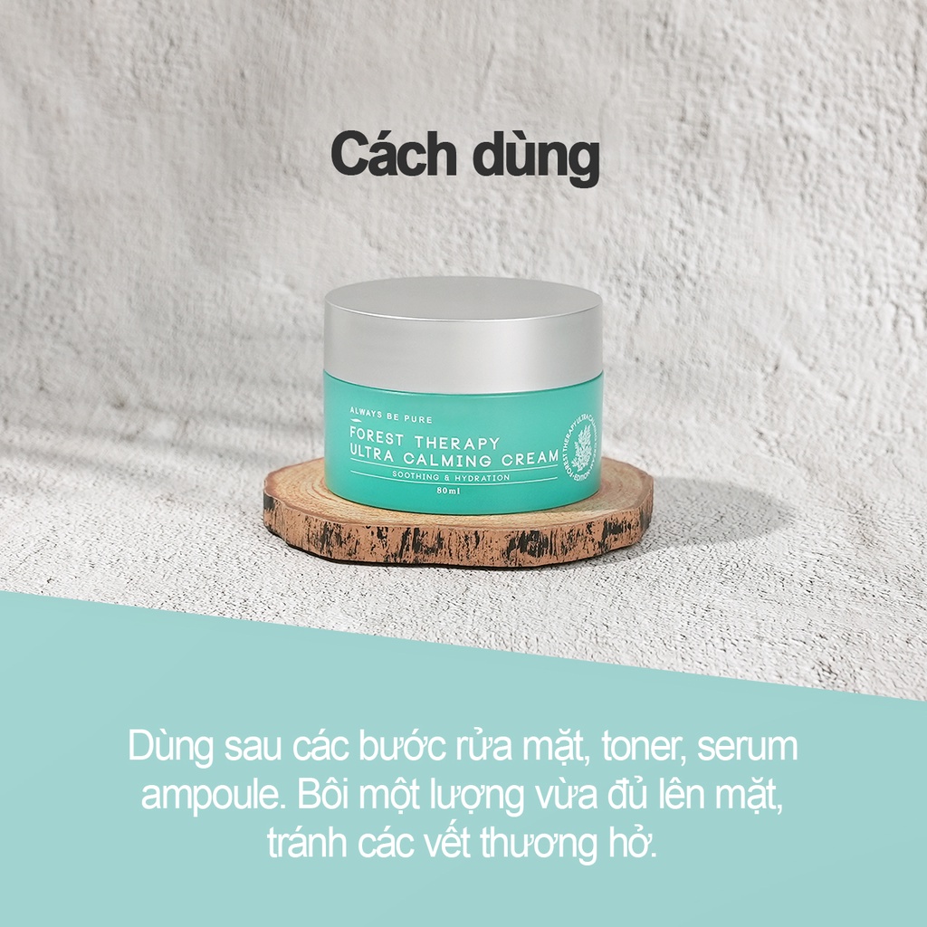 Kem dưỡng ẩm làm dịu da ALWAYS BE PURE Forest Therapy Ultra Calming Cream chất lượng cao 30ml