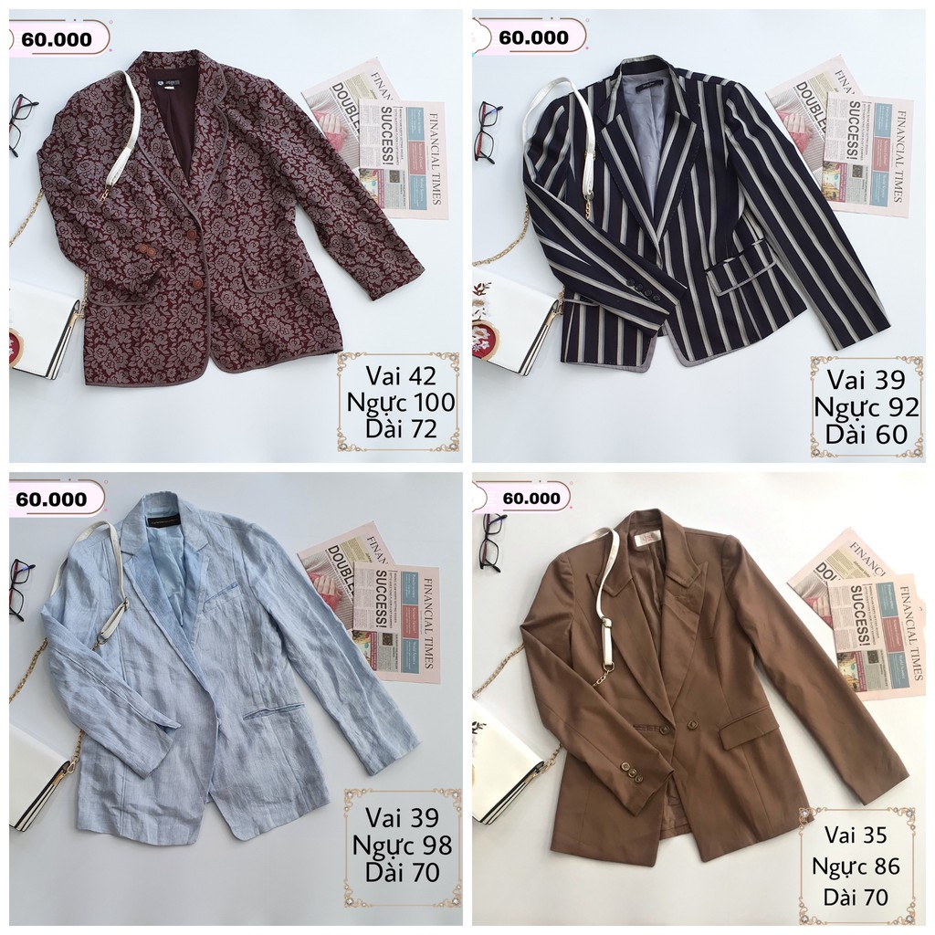 Vest, blazer nữ [2hand] đồng giá 60k | BigBuy360 - bigbuy360.vn
