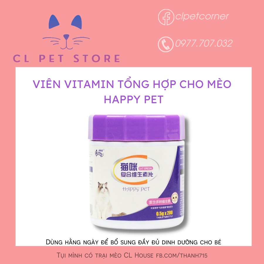 Vitamin tổng hợp cho mèo con, mèo bầu, mèo suy dinh dưỡng