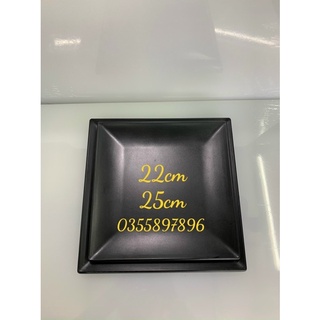 Đĩa vuông melamine 25cm
