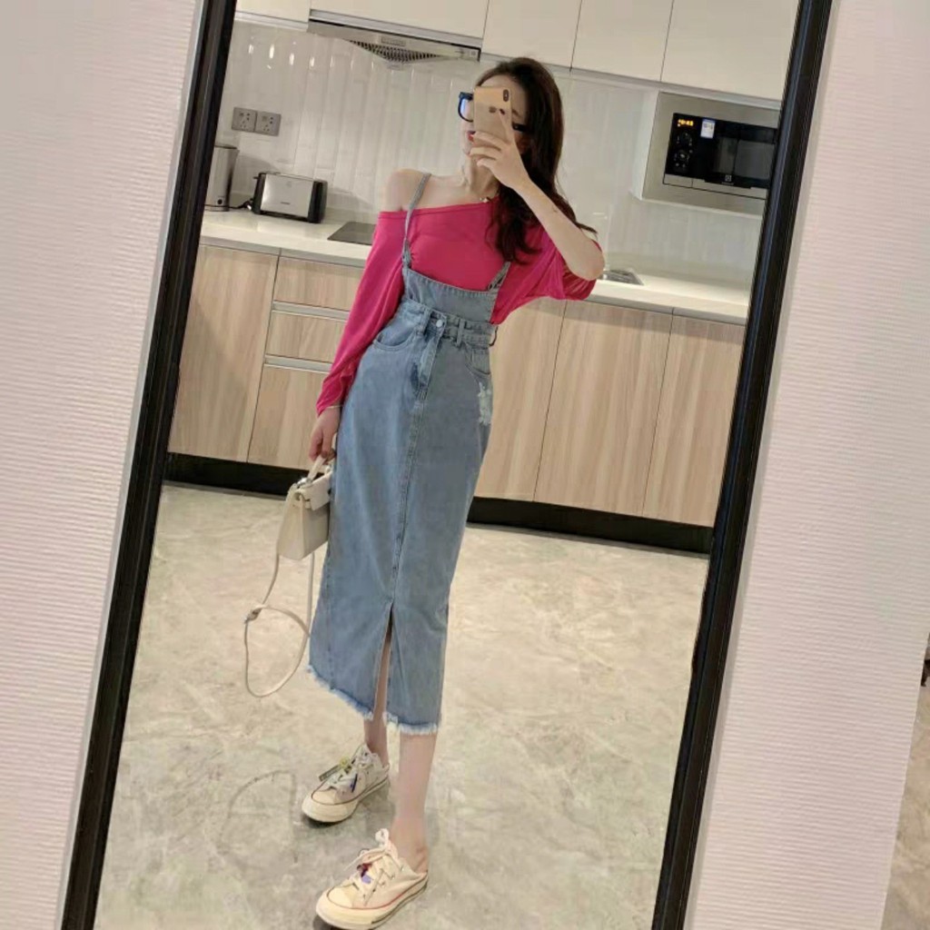 [Order] SET yếm bò + ÁO phong cách ulzzang | BigBuy360 - bigbuy360.vn