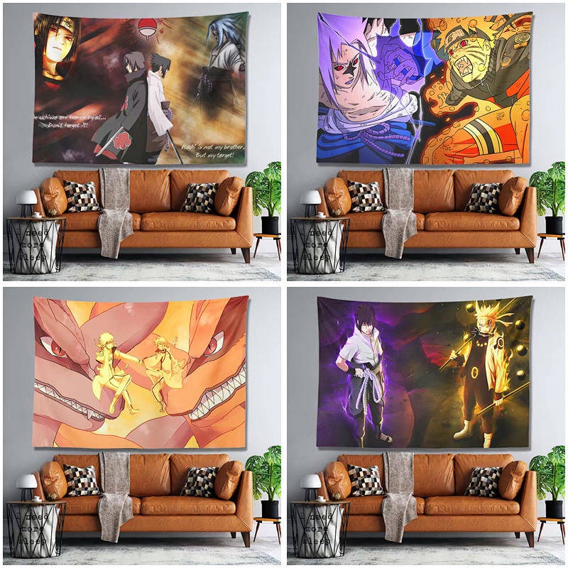 Tranh Vải Treo Tường In Hình Anime Naruto Độc Đáo Trang Trí Nhà Cửa