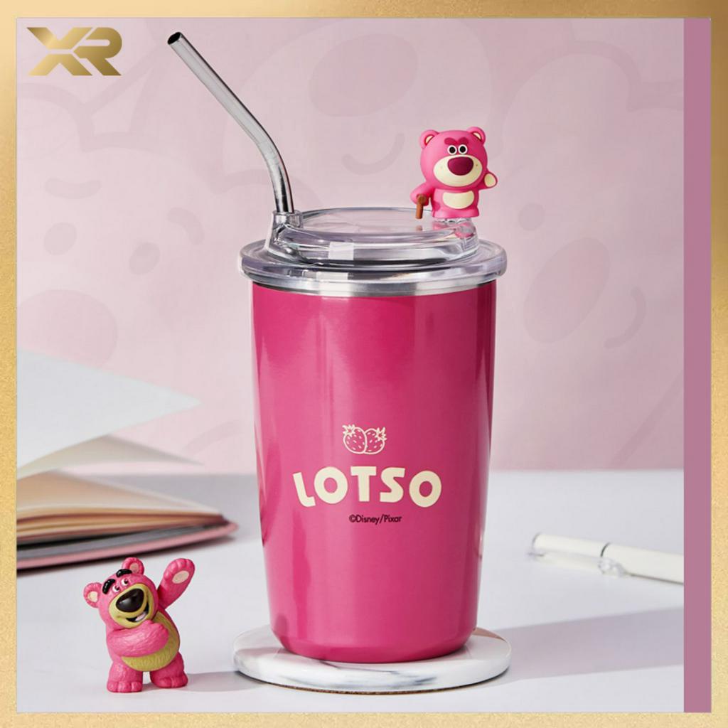 Bình Nước Giữ Nhiệt Hình Gấu Dâu Tây Bình Nước Hoạt Hình Dễ Thương 450ML XR XGB05