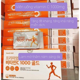 Hộp đựng viên uống vitamin C 1000mg Hàn Quốc