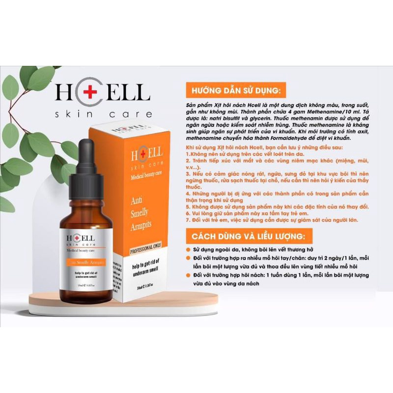 HCELL TRIỆT TUYẾN MỒ HÔI - MÙI CƠ THỂ | BigBuy360 - bigbuy360.vn