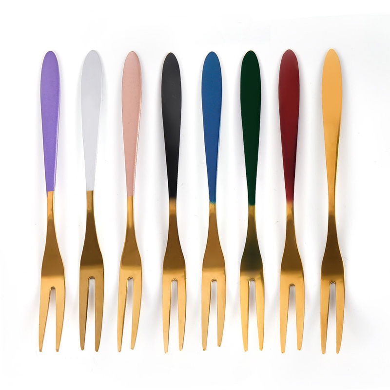 Nĩa Ăn Trái Cây Bằng Thép Không Gỉ Sang Trọng