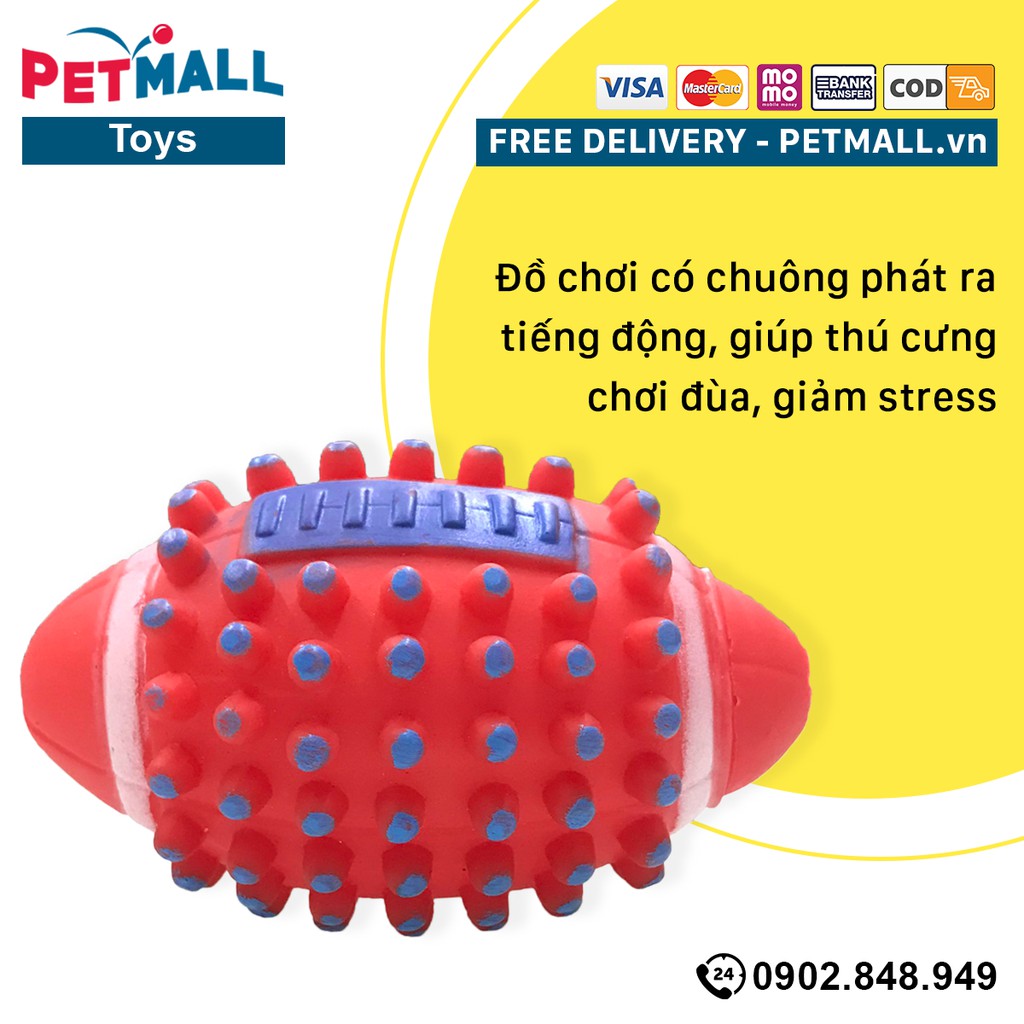 Đồ chơi Purina hình bóng bầu dục Petmall