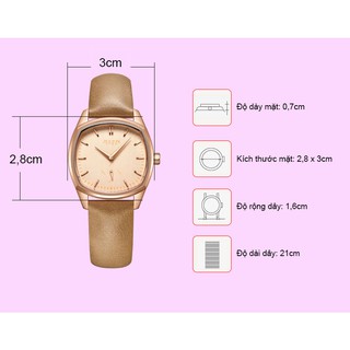 Đồng hồ đôi nam nữ JULIUS JS-014B dây da