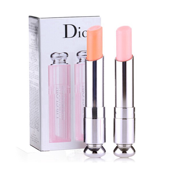 Set son dưỡng môi đổi màu Dior 001+004