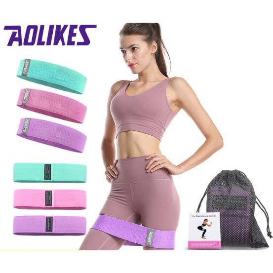 Dây tập mông chân kháng lực tập gym miniband aolikes Power Fitness A2001