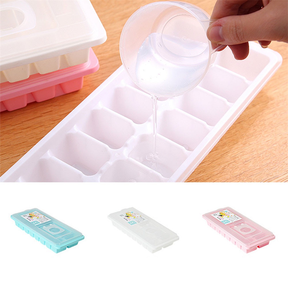 Khuôn silicone Làm Đá Viên Có Nắp Đậy Tiện Lợi