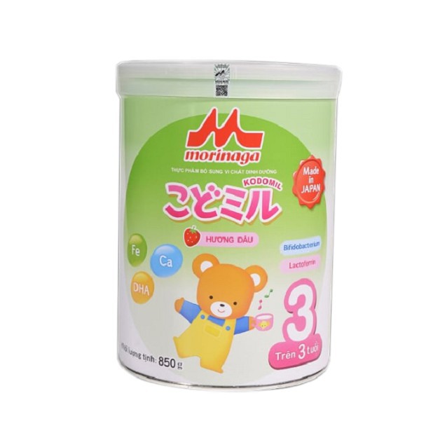 Sữa Morinaga Kodomil 850g vị dâu/ vị vani