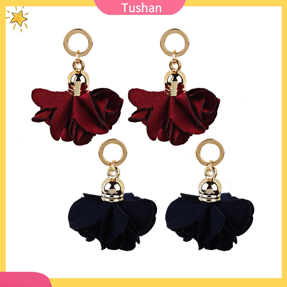 Hoa tai dáng dài thời trang phong cách cho nữ