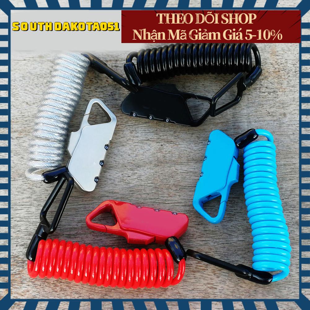 Dây Cáp Khóa Mũ Bảo Hiểm Xe Đạp, Hành Lý K2N Có Thể Thay Đổi Mật Khẩu