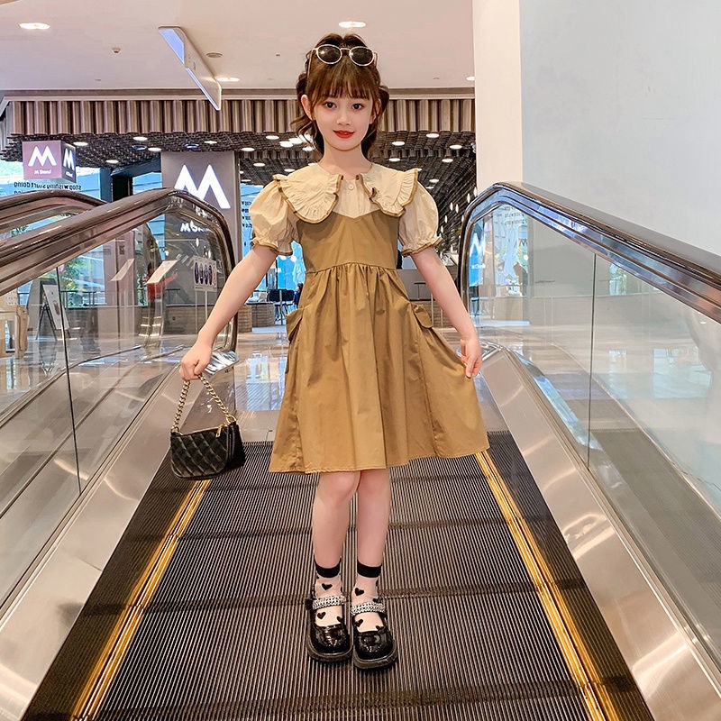 Đầm Công Chúa Mùa Hè Hàn Quốc 2022 Mẫu Mới Cho Bé Gái 3-14 Tuổi