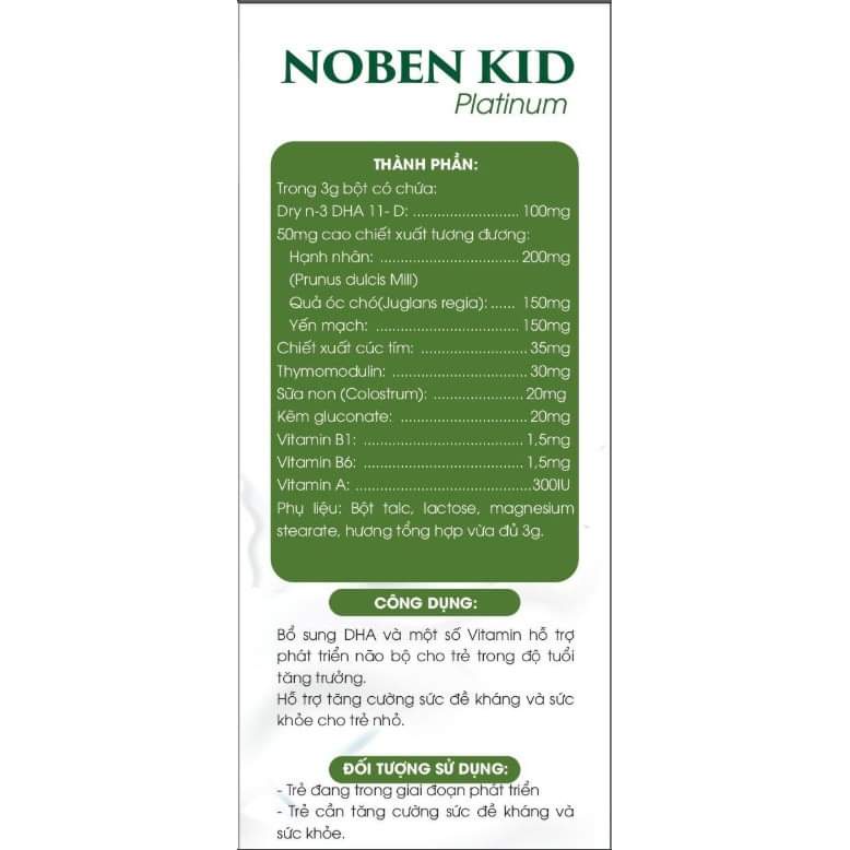 Cốm Noben Kid Giúp Trẻ Phát Triển Toàn Diện, Thông Minh Hơn
