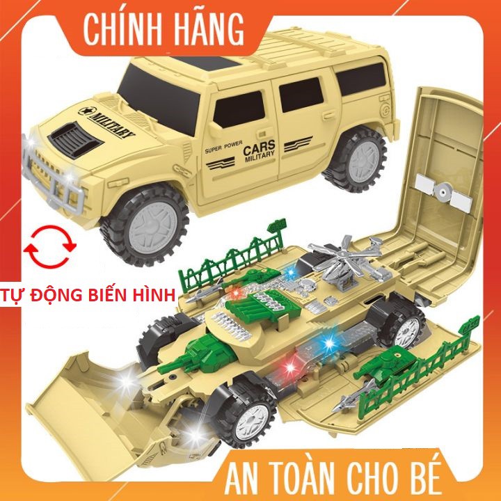 Oto biến hình tu động ( Có đèn có nhạc ) đồ chơi thông minh