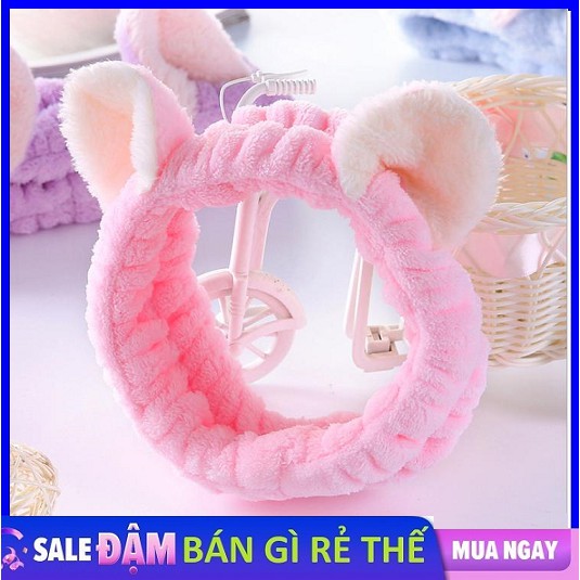 BĂNG ĐÔ TAI MÈO 3D MÀU HỒNG DÀY MỀM MỊN CAO CẤP