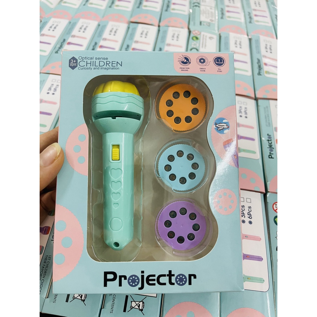 Đèn pin chiếu 80 hình ảnh 10 chủ đề cho bé học và chơi - Đồ chơi học tập và giải trí