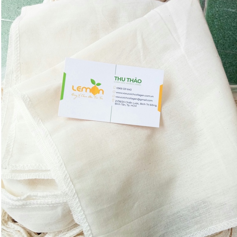 Khăn vải làm đậu hũ - Khăn gói đậu phụ khổ 1m chất liệu cotton 100%
