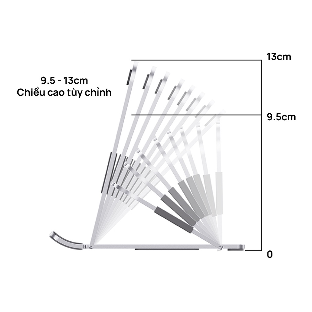 Giá đỡ Ipad / Máy tính bảng nhôm HyperWork T1 - Hàng chính hãng