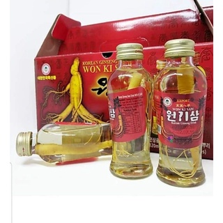 Nước hồng sâm có củ Wonkusam Hàn Quốc(hộp 10 chai*120ml)