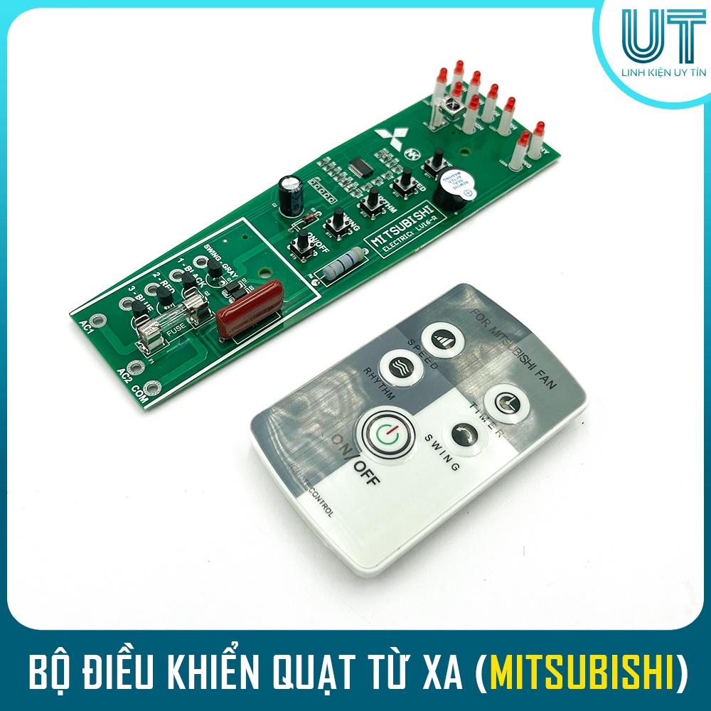 Bộ mạch điều khiển quạt từ xa MITSUBISHI cho QUẠT CÂY QUẠT ĐỨNG LV16-RT/RR/RS ( Chính Hãng )