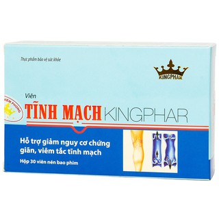 Viên tĩnh mạch Kingphar - giảm nguy cơ suy giãn, viêm tắc tĩnh mạch