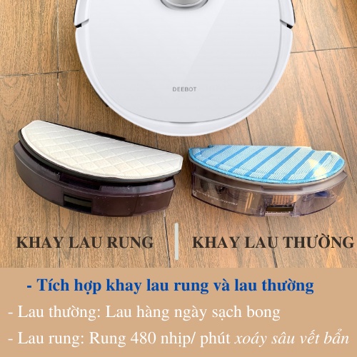 Robot Hút Bụi Lau Nhà Ecovacs T8 Max Plus - Hàng trưng bày mới 99%