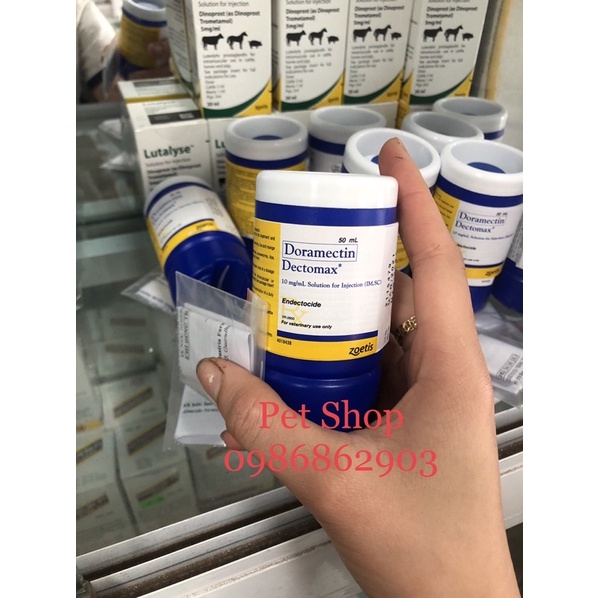 Doramectin ve ghẻ cho thú cảnh, chó , mèo lọ 50ml